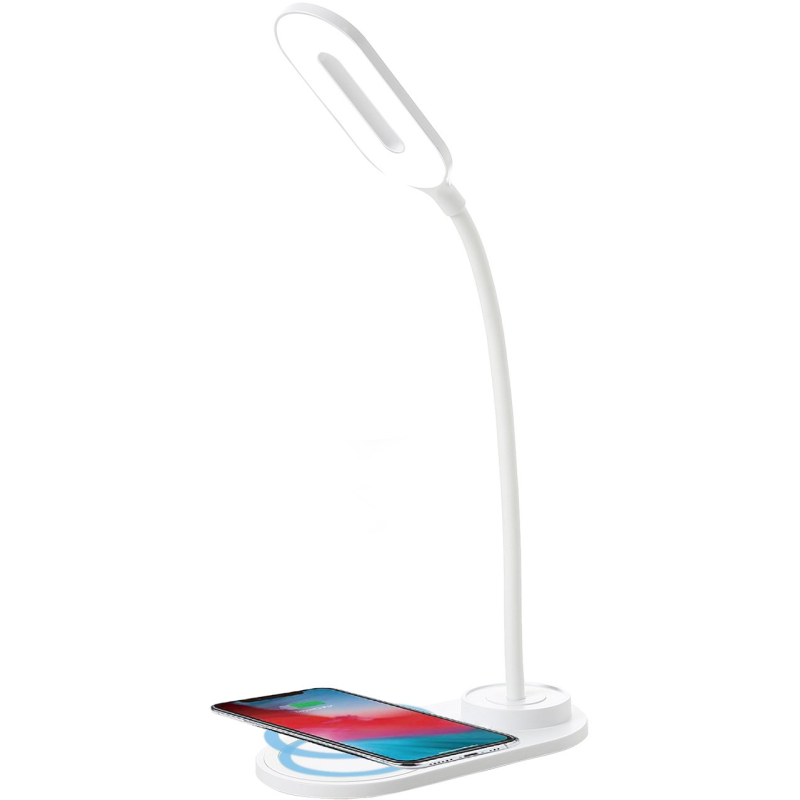 lampa led de birou home dk-h12, incarcator wireless, 3 moduri, control touch, usb-c, 6w lampa led de birou home dk-h12, incarcator wireless, 3 moduri, control touch, usb-c, 6w