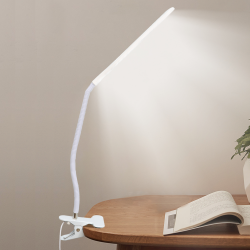 lampa led home dk-6500, cu clema de prindere, brat flexibil, alimentare usb, lumina alba, 5w