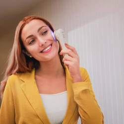 aparat pentru tratament facial si intinerirea pielii cecotec bamba facecare lightsonic , masaj facial, ems, lumina albastra si r