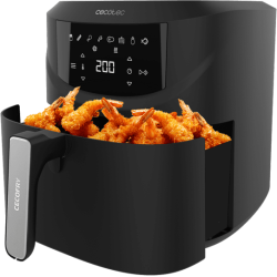 friteuza cu aer cald, fara ulei cecotec cecofry absolute 7600, 2000w, 7.6l, control tactil, 8 programe presetate