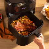 friteuza cu aer cald, fara ulei cecotec cecofry absolute 7600, 2000w, 7.6l, control tactil, 8 programe presetate