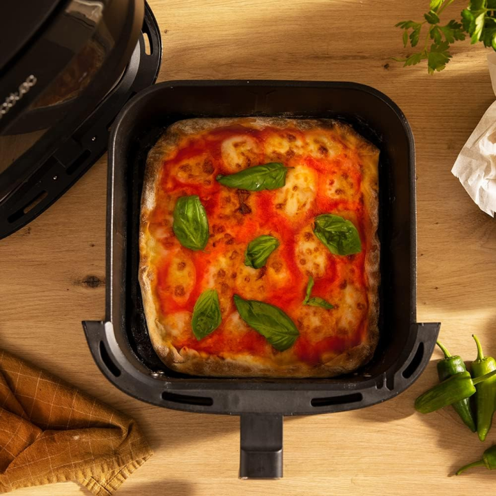 friteuza cu aer cald, fara ulei cecotec cecofry absolute 7600, 2000w, 7.6l, control tactil, 8 programe presetate