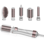 set perie rotativa cu 5 capete cecotec bamba ceramiccare 5in1 pro ceramica, 1000w, perie pentru indreptat parul, perie electrica