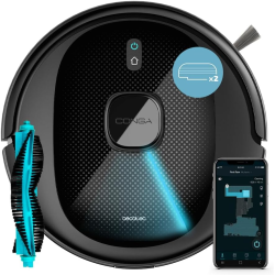 robot de aspirare conga 7490 immortal x-treme, 4 in 1, 2600 pa, laser, autonomie 120 minute, rezervor lichide si praf, functie m