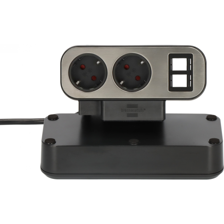 prelungitor pentru birou brennenstuhl estilo duplex desktop, protectie la supratensiune, 9 prize, 2x module keystone, 2m