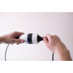 cordon prelungitor textil brennenstuhl, comutator rotativ luminat, 5m