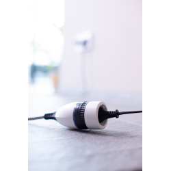 cordon prelungitor textil brennenstuhl, comutator rotativ luminat, 5m