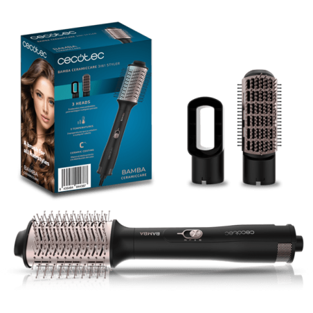 set perie electrica fixa cecotec ceramiccare 3in1 styler, uscator, 1200 w, 3 trepte de caldura, 2 viteze