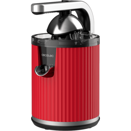 storcator de citrice cecotec xqueeze retrojuice 600, 600w, filtru din inox, anti picurare, 2 conuri de plastic, rosu