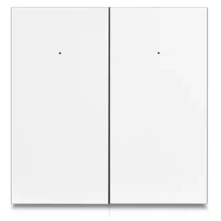 intrerupator smart rovo 1081wl, 2 canale, wifi si bluetooth, tuya, life smart, alexa si google assistant, fara nul