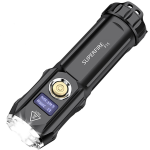 lanterna led superfire f15, 2000lm, 300m, 3700mah, incarcare usb-c, 36w