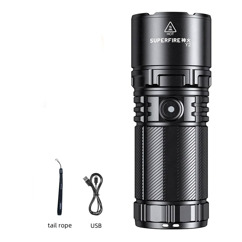 lanterna led superfire y2, zoom, 1400lm, 1000m, incarcare usb-c, lumina fata, spate, 20w lanterna led superfire y2, zoom, 1400lm, 1000m, incarcare usb-c, lumina fata, spate, 20w