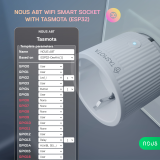 set 2 prize inteligente wifi nous a8t, 10a - tasmota, esp32