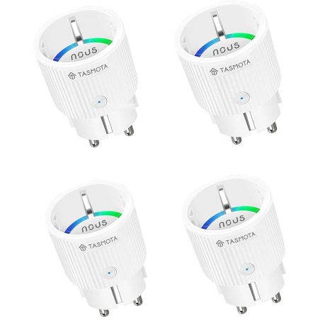 set 4 prize inteligente wifi nous a8t, 10a - tasmota, esp32