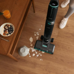 aspirator vertical cu functie mop cecotec freego washvacuum spray, 250w, autonomie 30minute, 2 rezervoare, baza cu autocuratare