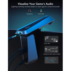 banda led govee h604b dreamview g1, rgbic, wi-fi, suport pentru control vocal, peste 42 de moduri de scena