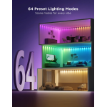 banda cu spoturi led govee rgbic string downlights, h608b, 3m, wi-fi, sincronizare muzica