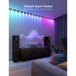 banda cu spoturi led govee rgbic string downlights, h608a, 5m, wi-fi, sincronizare muzica