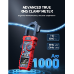 clampmetru (cleste ampermetric) multimetru digital astroai cm600, 6000 counts, 1000a trms, auto-ranging, masoara tensiunea, cure