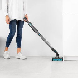 matura electrica aspirator de mana 2 in1 cecotec 2100 twice max, perie dubla, 20 kpa, 210 w, 45 minute, accesorii incluse