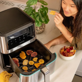 friteuza cu aer cald fara ulei cecotec cecofry supreme 8000, air fryer, 1800w, 8l, control tactil, 10 programe presetate