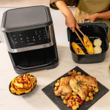 friteuza cu aer cald fara ulei cecotec cecofry supreme 8000, air fryer, 1800w, 8l, control tactil, 10 programe presetate