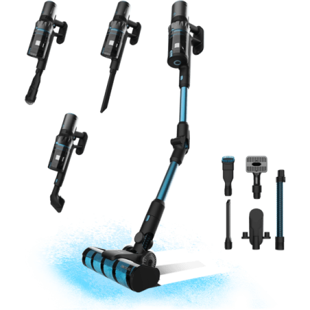 aspirator vertical 3 in 1 cecotec conga rockstar 3500 storm flex animal, 500w, 33.6v li-ion, 30 kpa, mop, autonomie 70min, acces