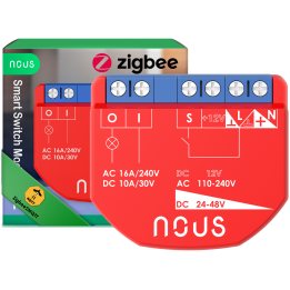 releu inteligent nous b2z, 16a, zigbee, 1 canal pm, monitorizare energie