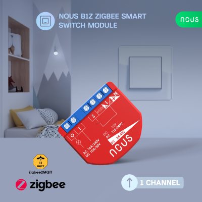 releu inteligent nous b2z, 16a, zigbee, 1 canal pm, monitorizare energie
