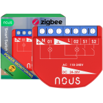 releu inteligent nous b3z, 16a, zigbee, 2 canal pm, monitorizare energie