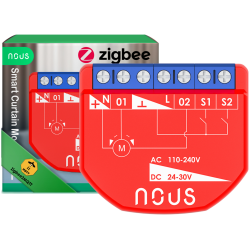 releu inteligent pentru perdele si draperii nous b4z zigbee, 1 canal