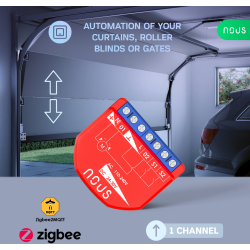 releu inteligent pentru perdele si draperii nous b4z zigbee, 1 canal