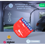 releu inteligent pentru perdele si draperii nous b4z zigbee, 1 canal