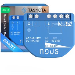 releu wireless nous b2t pm, 16a, tasmota, matter, monitorizare energie - 1 canal, esp32