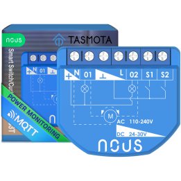releu wireless nous b3t pm, 16a, tasmota, matter, monitorizare energie,modul cortina - 2 canal, esp32