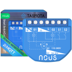 releu wireless nous b3t pm, 16a, tasmota, matter, monitorizare energie,modul cortina - 2 canal, esp32