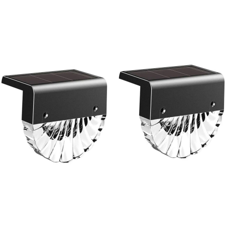 set 2 lampi solare led rovo cd916, 2 moduri, lumina alb-cald, multicoloara