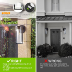 set 2 lampi solare led rovo xhl-651, lumina alb cald