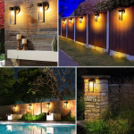 set 2 lampi solare led rovo xhl-651, lumina alb cald