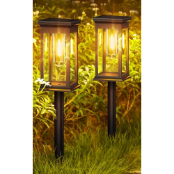 set 2 lampi solare led rovo xhl-652, lumina alb cald