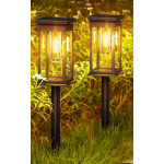 set 2 lampi solare led rovo xhl-652, lumina alb cald