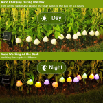 set 30 lampi solare led rovo 01-rgb, ciupercute, lumina multicolora, 6.5m, 8 moduri