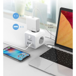 prelungitor tip cub tessan ts-301-c, 3 prize, 2 x usb a, 1 x usb-c, cablu 1.5m