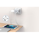 prelungitor tip cub tessan ts-301-de-c, 3 prize, 2 x usb a, 1 x usb-c