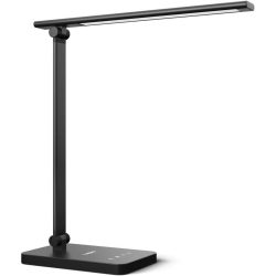 lampa de birou led lepro pr310002 control touch, 3 moduri, 9w, 750 lumeni, negru