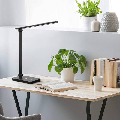 lampa de birou led lepro pr310002 control touch, 3 moduri, 9w, 750 lumeni, negru