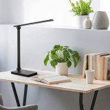 lampa de birou led lepro pr310002 control touch, 3 moduri, 9w, 750 lumeni, negru