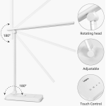 lampa de birou led lepro pr310001 control touch, 3 moduri, 9w, 800 lumeni, alb