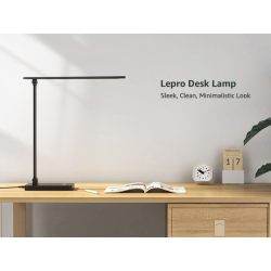 lampa de birou led lepro pr310004 control touch, 3 moduri, 15w, 655 lumeni, usb, negru