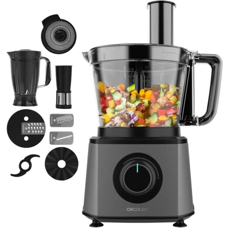 robot de bucatarie cecotec paprika 2000 full, 2000 w, capacitate 3.5l, blender 1.8l, 2 trepte de viteza